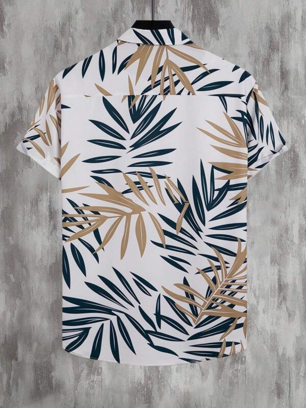 Camisa con estampado de plantas. Talla: XL - Imagen 2