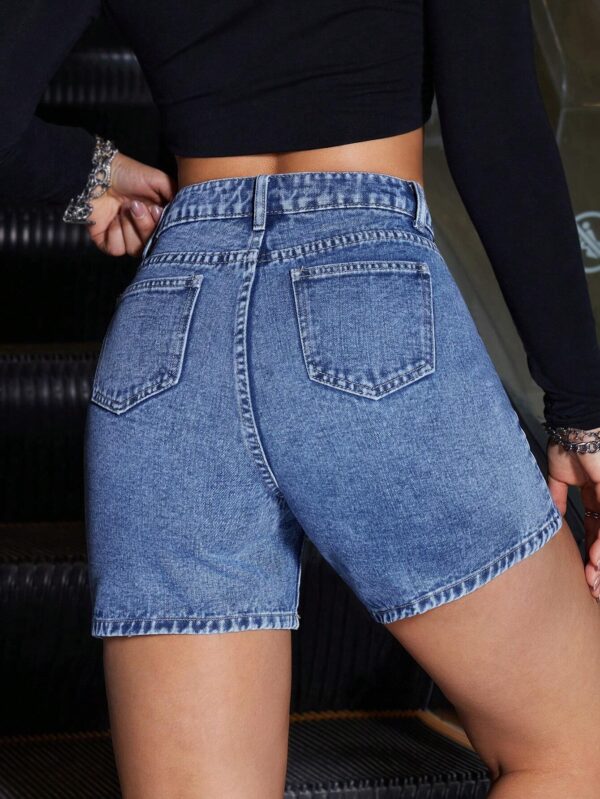 Pantalones cortos de mezclilla para mujer con bolsillos. Talla 9/11 - Imagen 2
