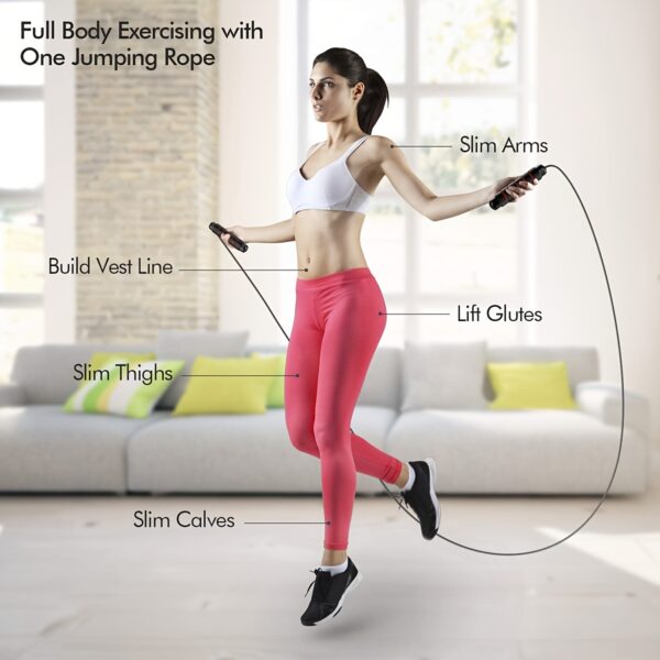 Cuerda para saltar, salto ajustable - Imagen 2