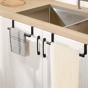 Porta toalla para estante, puerta, cajones de cocina o armario sin perforaciones.