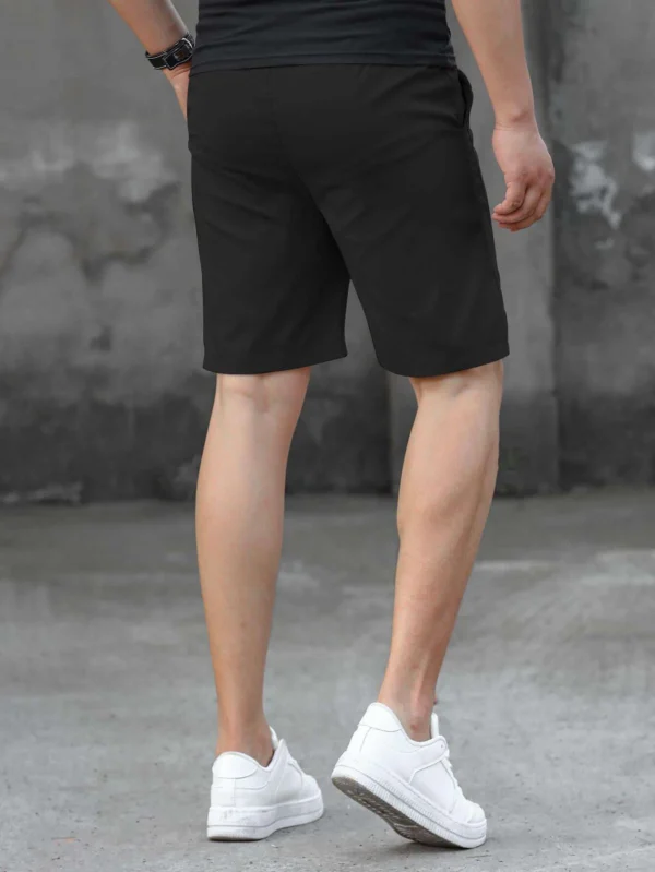 Shorts color negro casual/deportivo. Talla XXL - Imagen 2