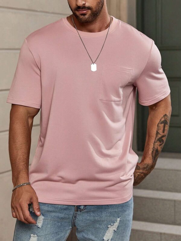 Camiseta de moda oversized con bolsillo. Talla L