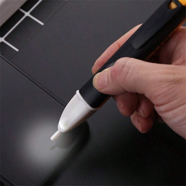 Pluma detectora de voltaje sin contacto con linterna led, alarma de luz y sonido - Imagen 2