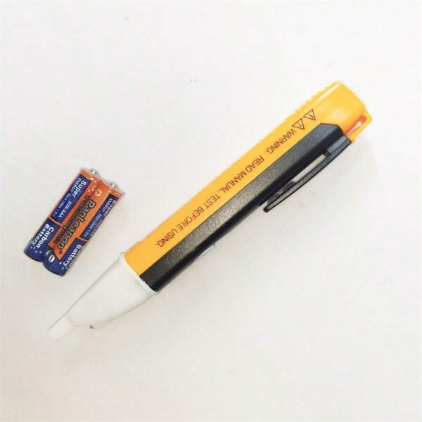 Pluma detectora de voltaje sin contacto con linterna led, alarma de luz y sonido - Imagen 4
