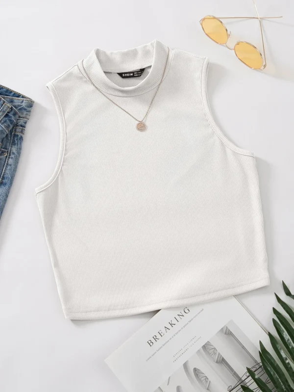 Top tank blanco individual. Talla L