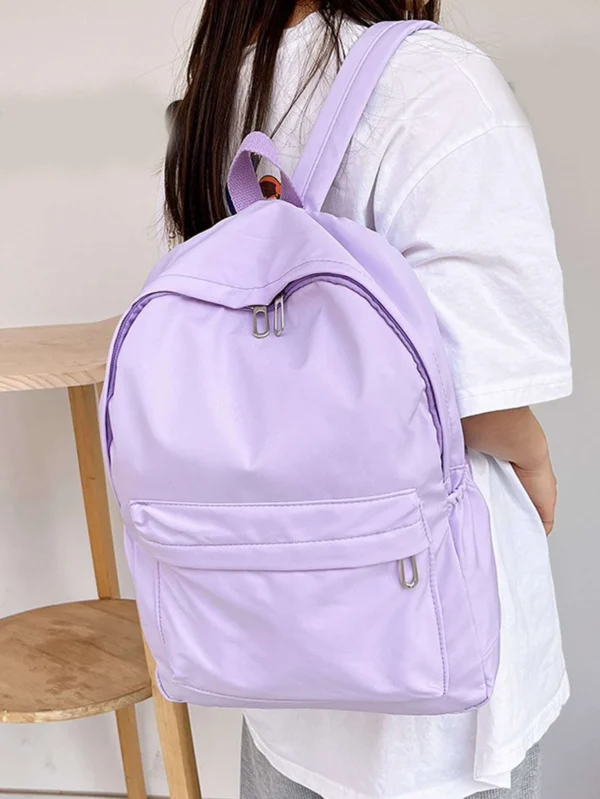 Mochila impermeable color lila - Imagen 2