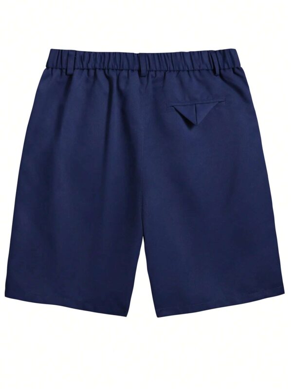 Bermuda azul con bolsillos inclinados. Talla M - Imagen 2