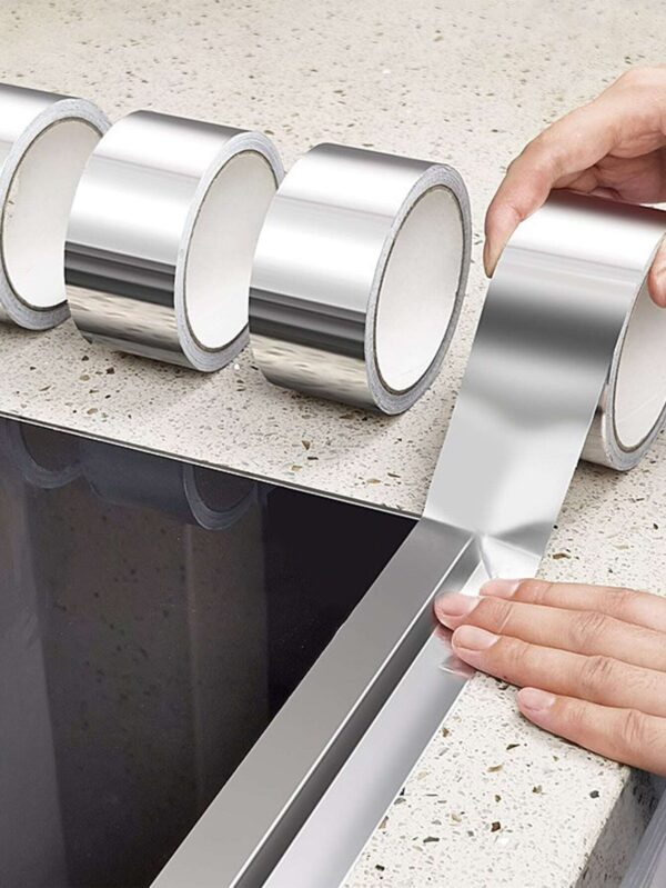 Cinta de aluminio adhesiva para tarja, anti moho que cuida los materiales