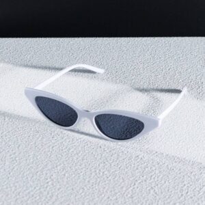 Gafas modernas unisex blanco puntiagudas