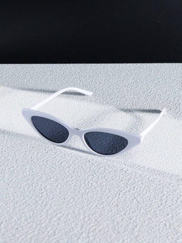 Gafas modernas unisex blanco puntiagudas