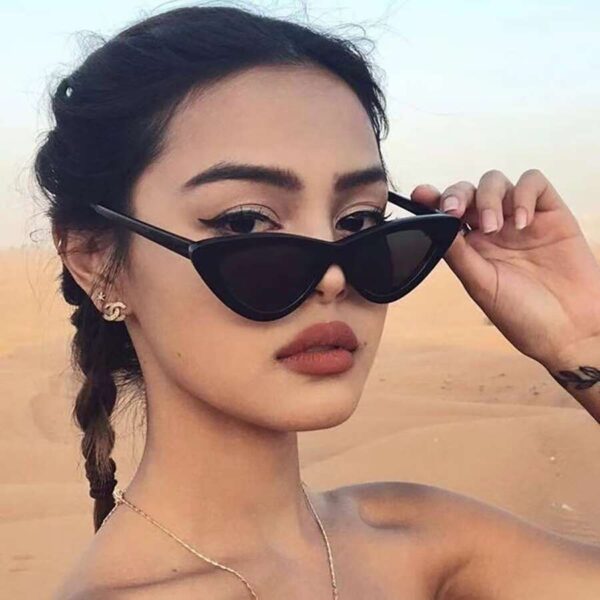 Gafas modernas unisex - punta negro - Imagen 2