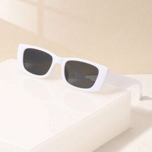 Gafas modernas unisex - marco grueso blanco