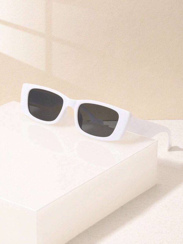 Gafas modernas unisex - marco grueso blanco