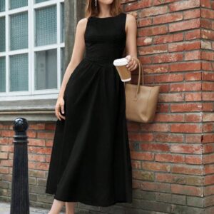 Vestido casual negro (M)
