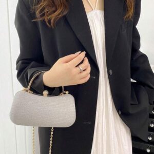 Bolso cubo color gris